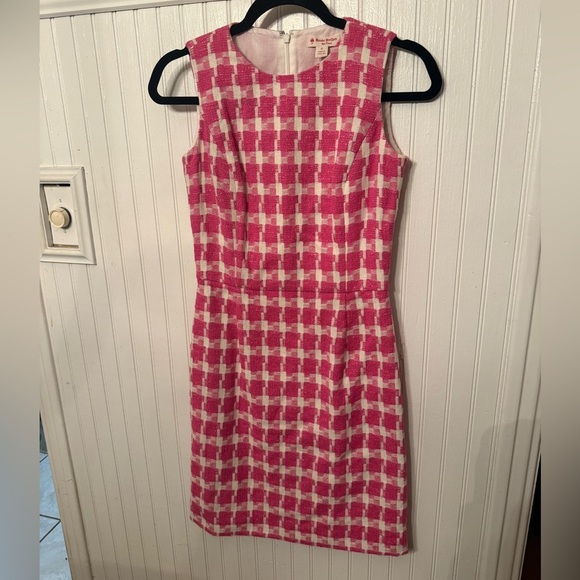 Brooks Brothers Red Fleece Pink and Off White Size 0 Dress - Picture 1 of 6